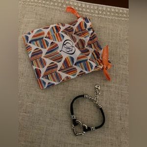COPY - Brighton heart and cord bracelet NWOT